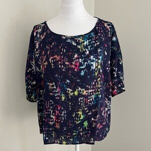 NWT Three Eighty Two Multi Colored Top Size: Large